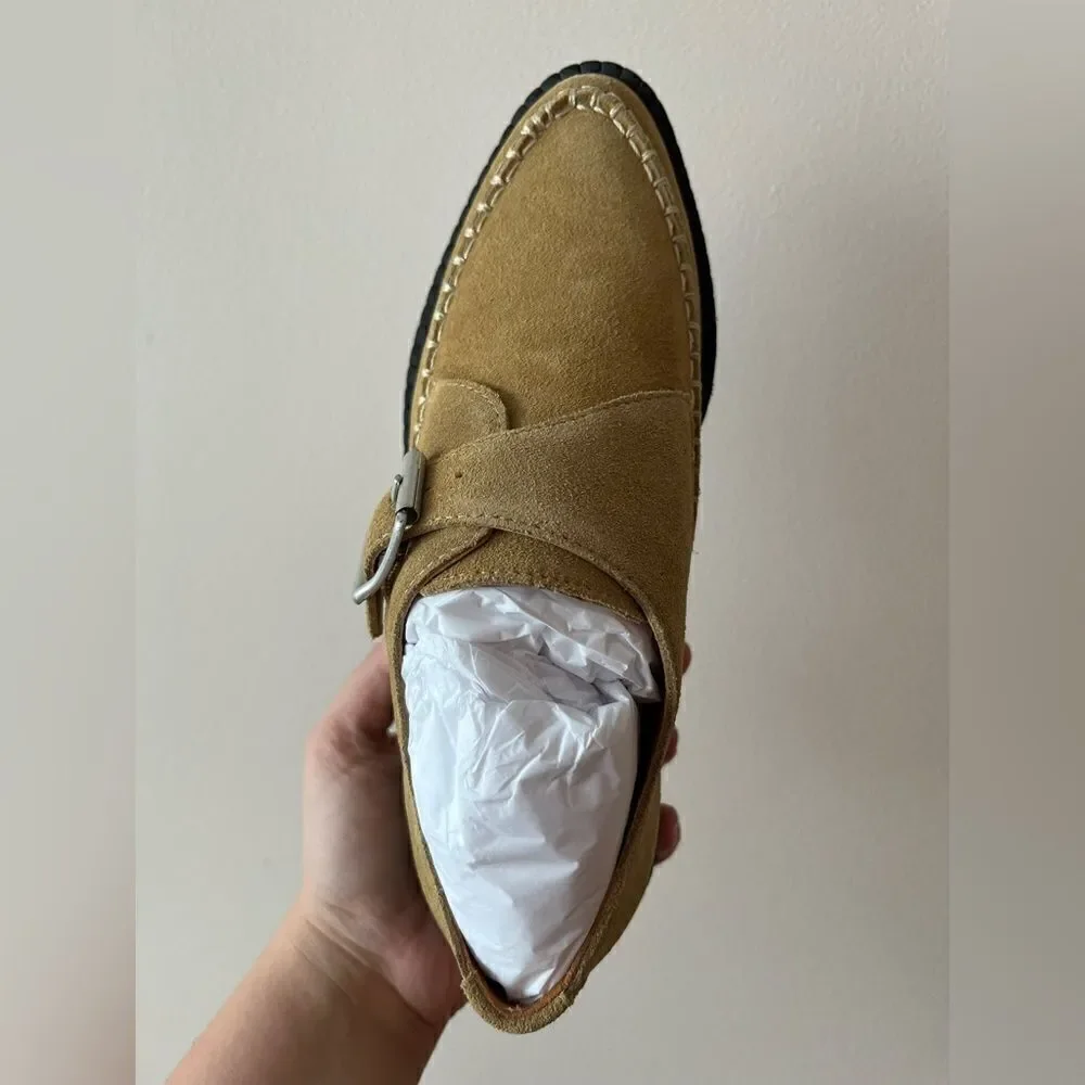 Re/Done NEW Suede platform shoes Size 36